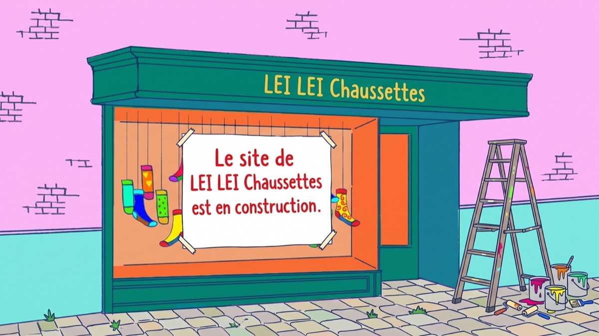 Le site de LEI LEI Chaussettes est en construction.